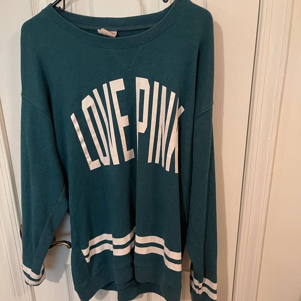 PINK Teal Sweatshirt